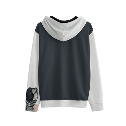 Koi Watercolor Sketch Kuroishi Unisex Cotton Pullover Hoodie