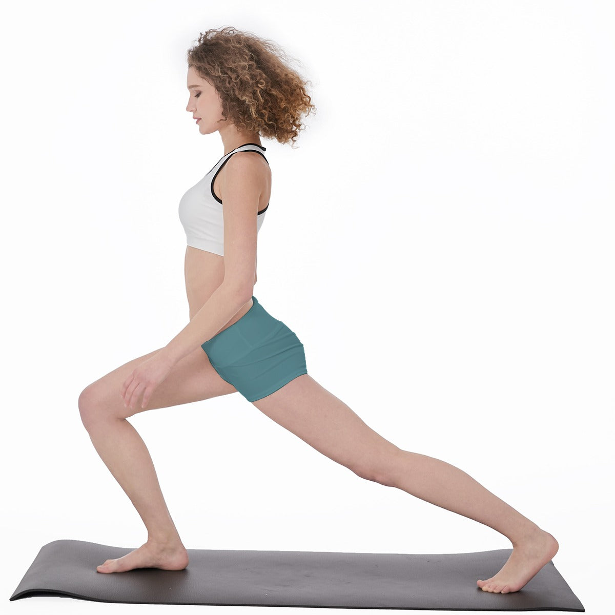 Lotus Sketch Women's Yoga Shortie Shorts