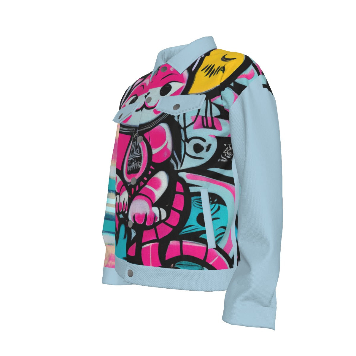 Blicky Kitty Unisex Cotton Canvas Jacket
