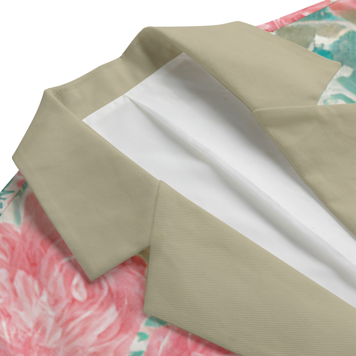 Watercolor Print Floral 2 Casual Blazer in Cotton