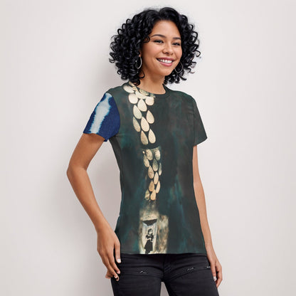 Rain Drops Print Women's T-Shirt