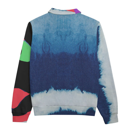 The Heart Dip Denim Print Sweatshirt