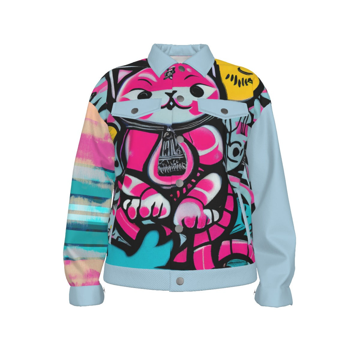 Blicky Kitty Unisex Cotton Canvas Jacket