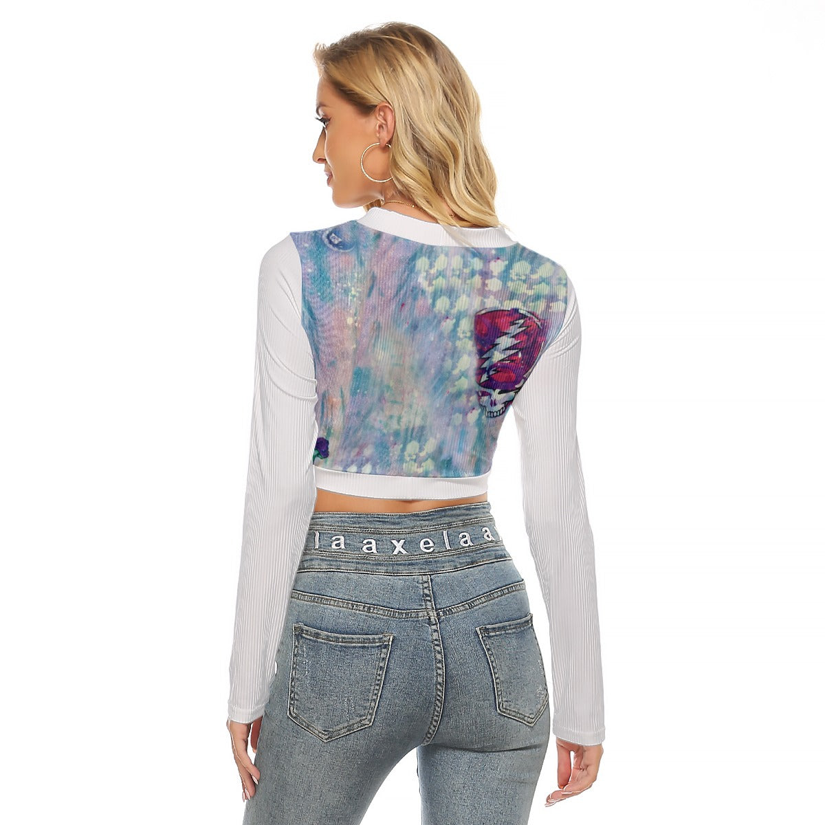 IKO Ivory Women's Crop Top Blouse