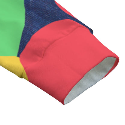 The Heart Dip Denim Print Sweatshirt