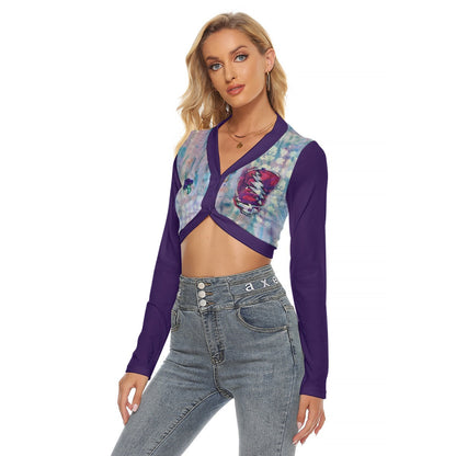IKO PURP JUICE Women's Crop Top Blouse