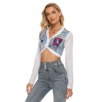 IKO Ivory Women's Crop Top Blouse