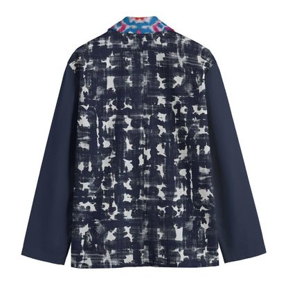 Shibori Jet Men's Cotton Blazer