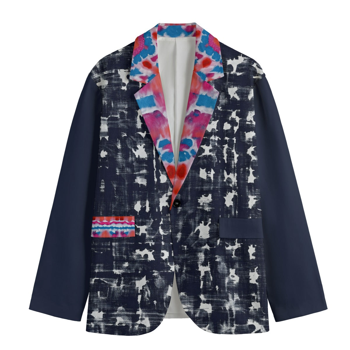 Shibori Jet Men's Cotton Blazer