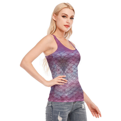 Queen Mermaid Princess Women's Racerback Cotton Tank