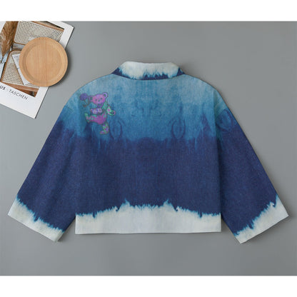 Ombre Bear Farmers Canvas Cardigan