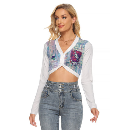 IKO Ivory Women's Crop Top Blouse