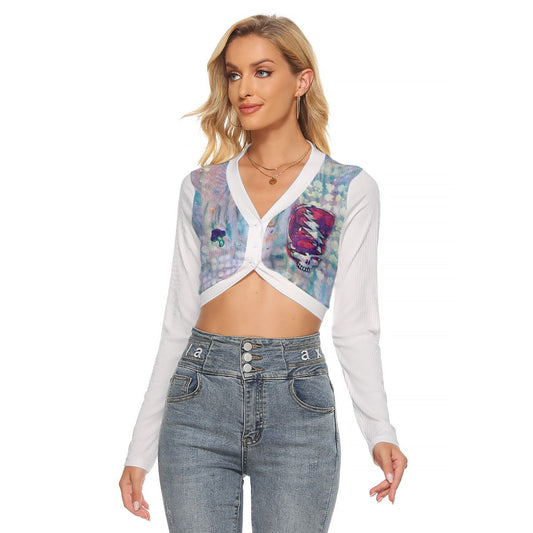 IKO Ivory Women's Crop Top Blouse