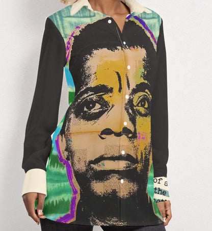 James Baldwin Dangerous Women's Shirt Cotton poplin HUE+MAN Collective