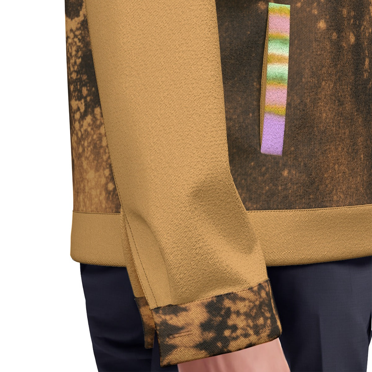 Oxidized Mandala Unisex Lapel Cotton Canvas Jacket