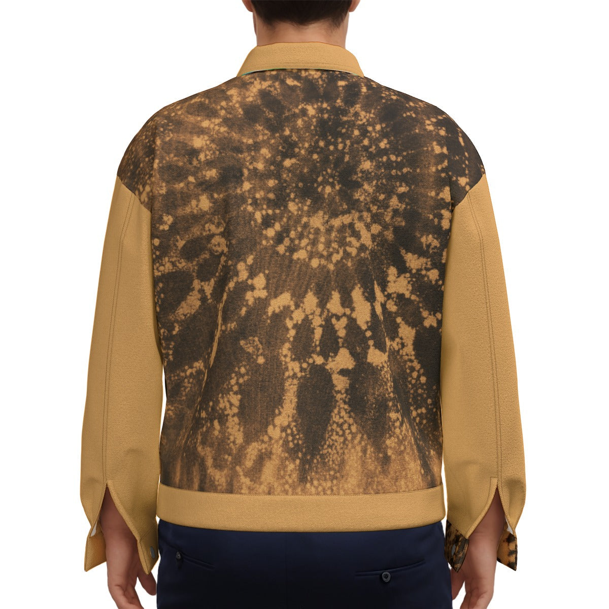 Oxidized Mandala Unisex Lapel Cotton Canvas Jacket