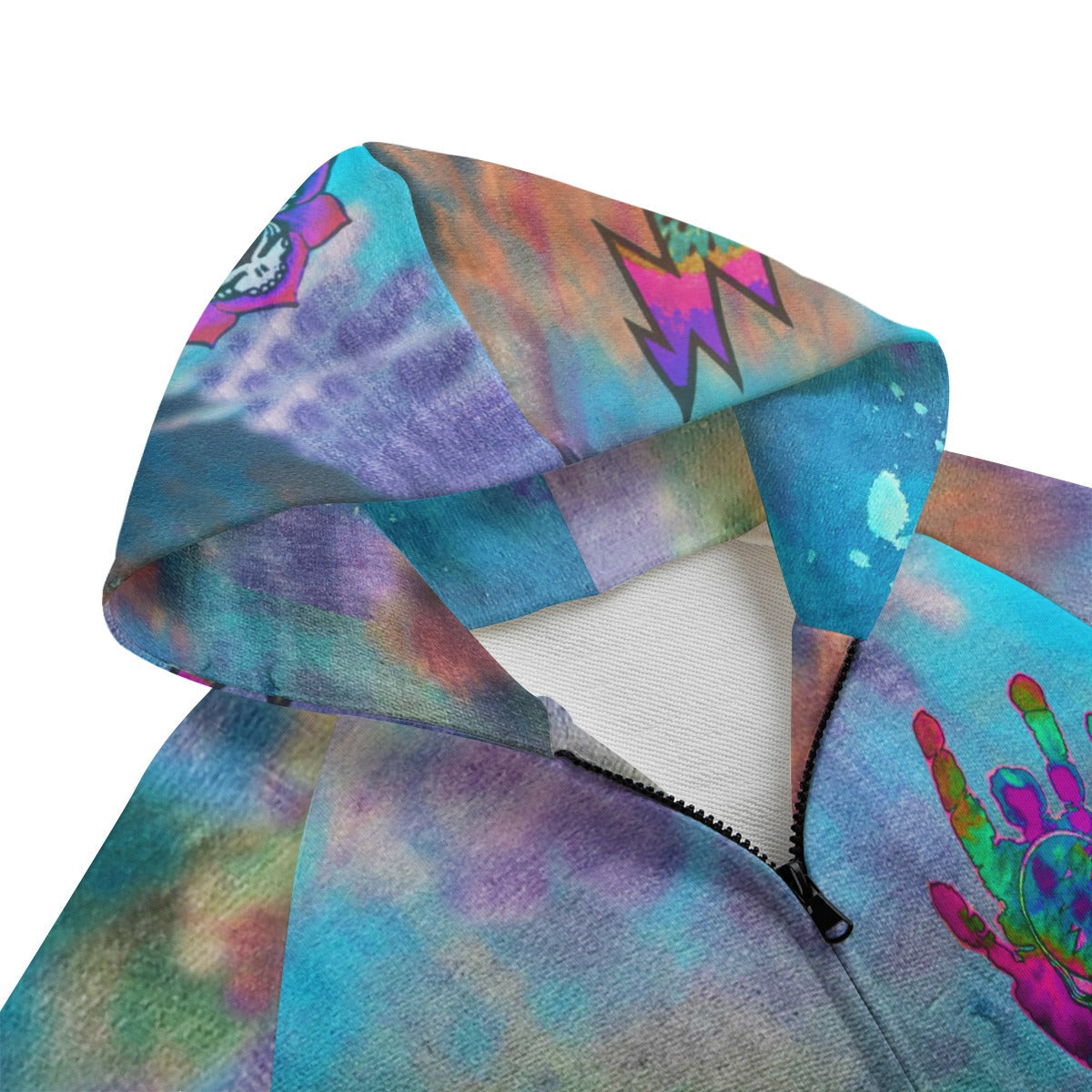 Jerry Garcia Grateful Dead Cotton KIDS Zip Hoodie