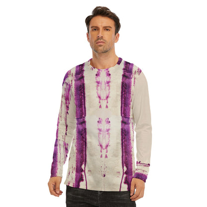 Purple Syrup Drip Long Sleeve T-Shirt Cotton