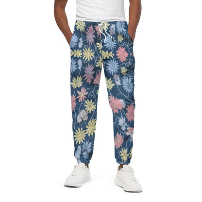 Floral Print Unisex Pants 100% Cotton