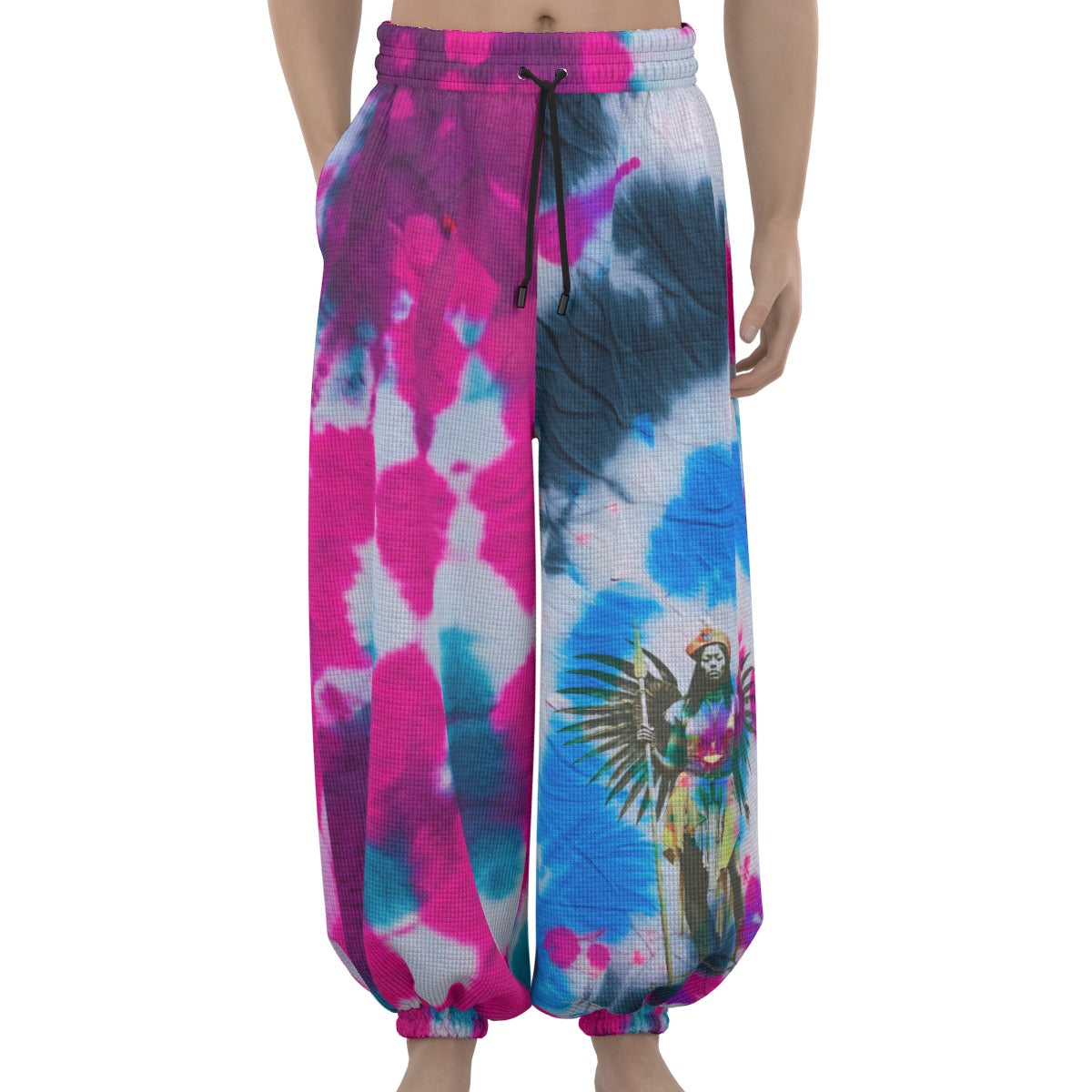 Amaru Khan Super Star Tye-Dye  Unisex Lantern Pants