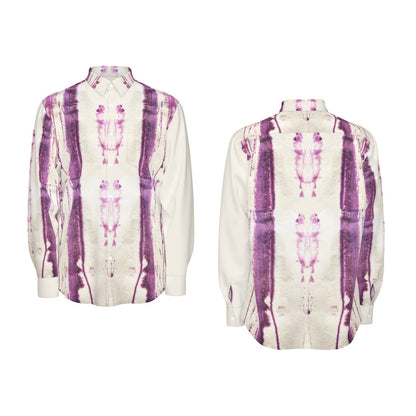 Texas Tea Purp Syrup Men's Long Sleeve Cotton poplin Button Up