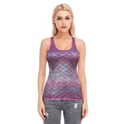 Queen Mermaid Princess Women's Racerback Cotton Tank