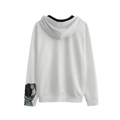 Koi Watercolor Sketch Unisex Cotton Pullover Hoodie