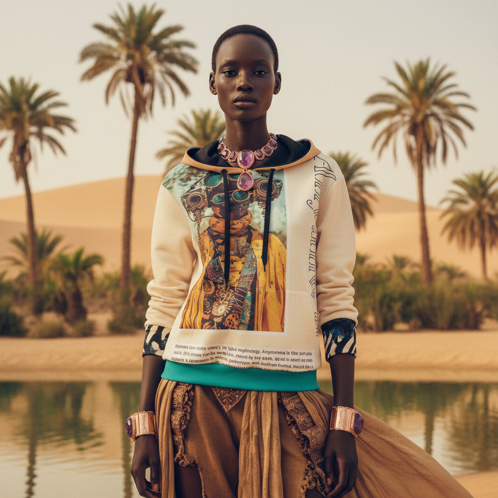 Anyanwu Aziza & Fae Unisex Pullover Hoodie Cotton