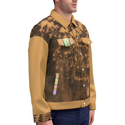 Oxidized Mandala Unisex Lapel Cotton Canvas Jacket