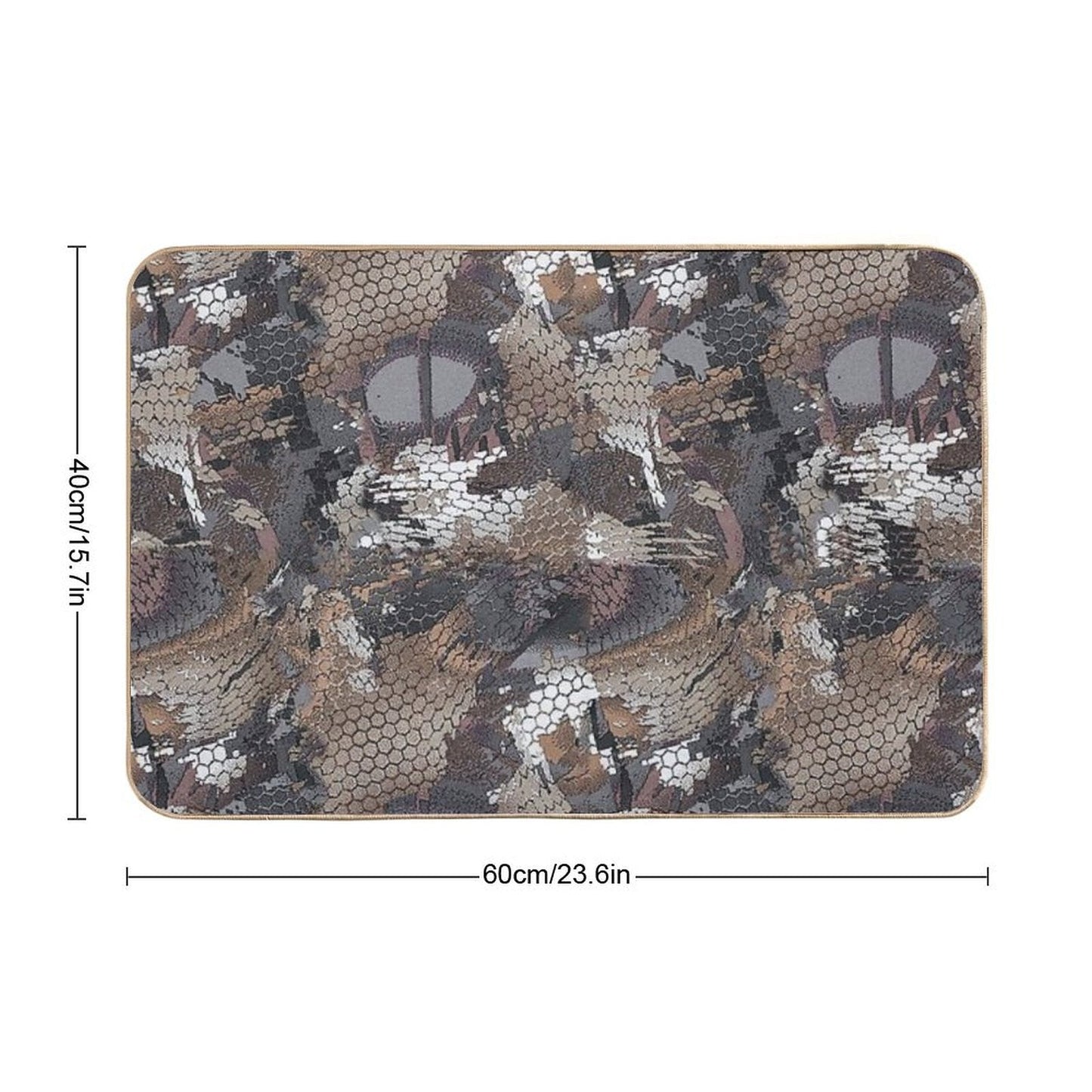 Timber Camouflage Bath Mat