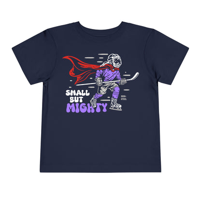 Small But Mighty Girl Hockey Toddler Tee