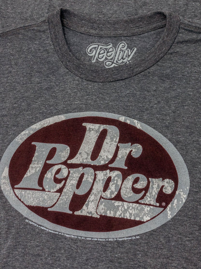 Dr Pepper Oval Logo T-Shirt - Gray