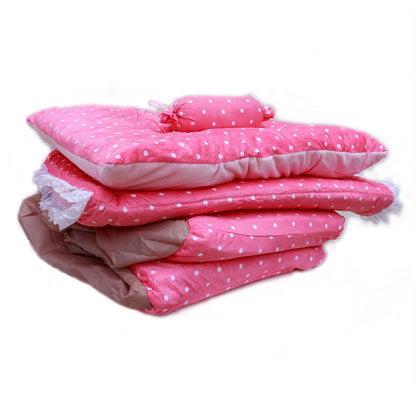 Dog house princess pink dot lace