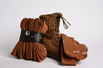 SickFit Tactical Heavyweight Boot Socks – Military-Grade, Moisture-Wicking, Compression Fit