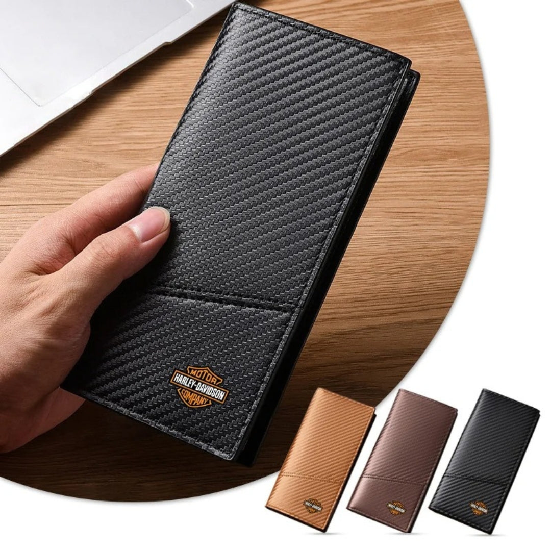 Harley Carbon Shield Long Wallet