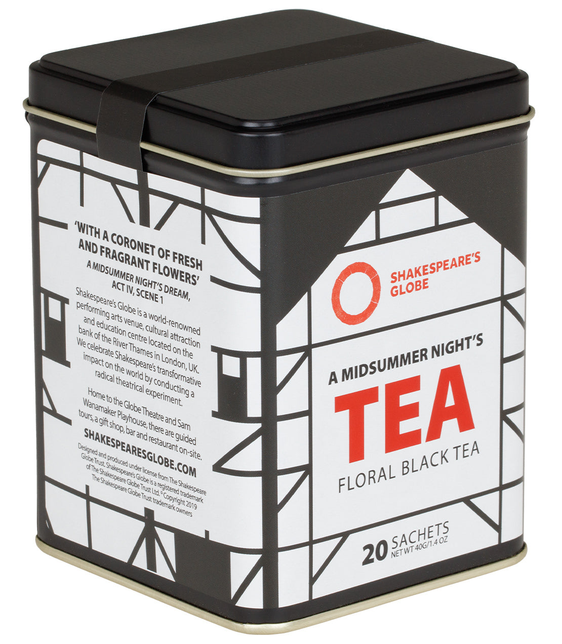 Shakespeare's Globe - A Midsummer Night's Tea, Tin of 20 Sachets