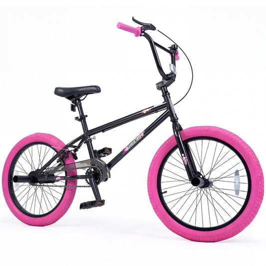 20" Trick Bicycle with 360 Degree Steering and Adjustable Seat for Kids and Teens