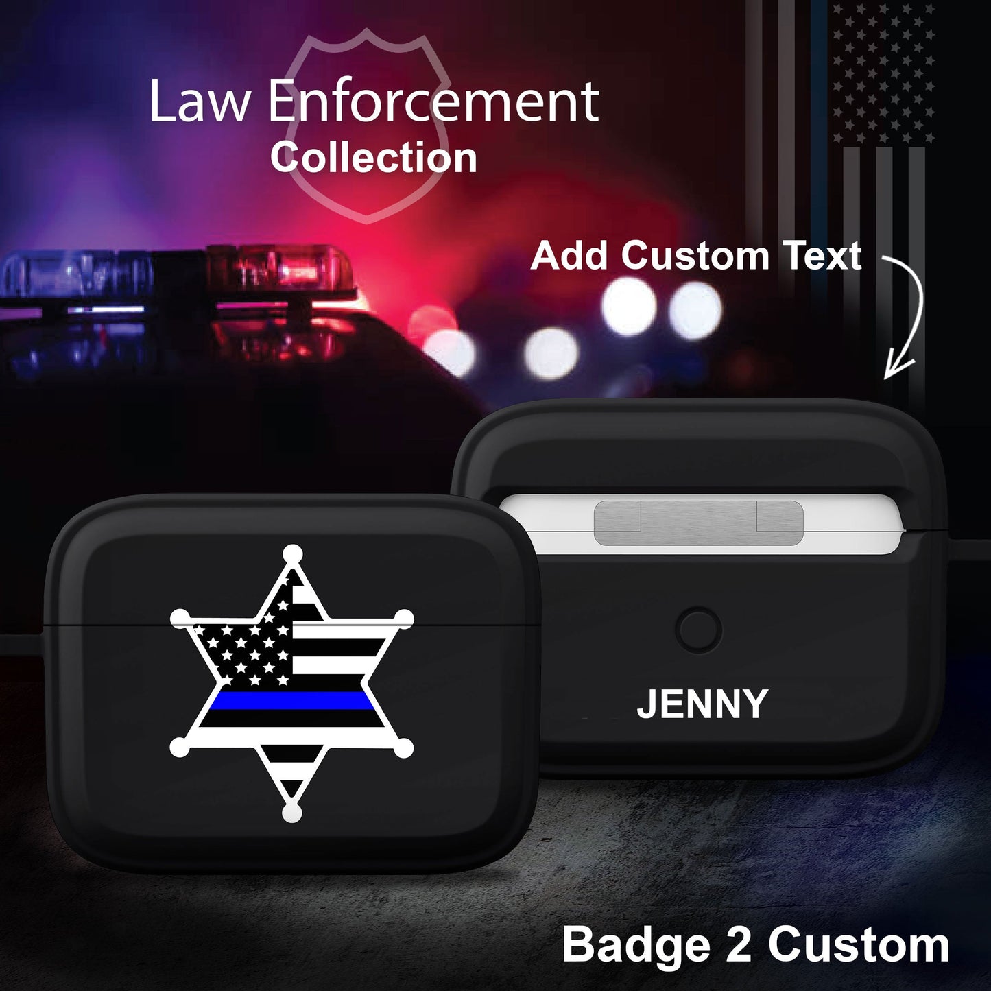 Law Enforcement HDX Apple AirPods Pro 1 & 2 Case Cover