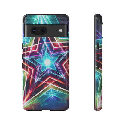 Neon Light Stars Tough Phone Case