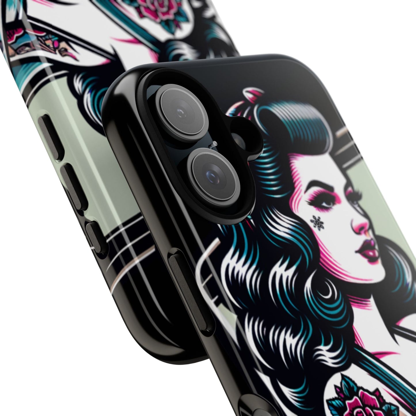 Vintage Retro Tattooed Pin Up Tough Phone Case