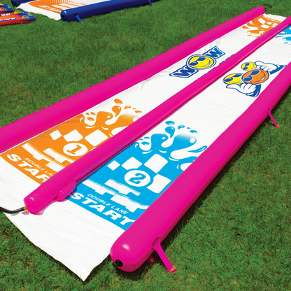 WOW Sports Giant Backyard Double Lane Lawn Slide