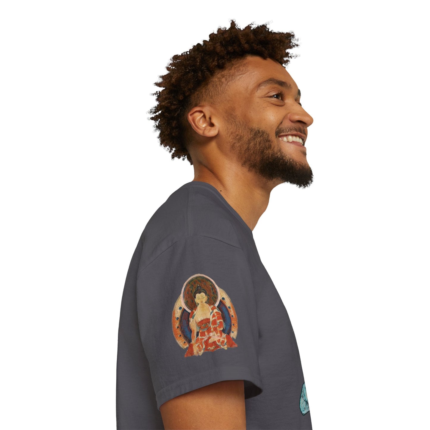 Fine Art Buddha Chalk Drawing Print Unisex Ultra Cotton Tee