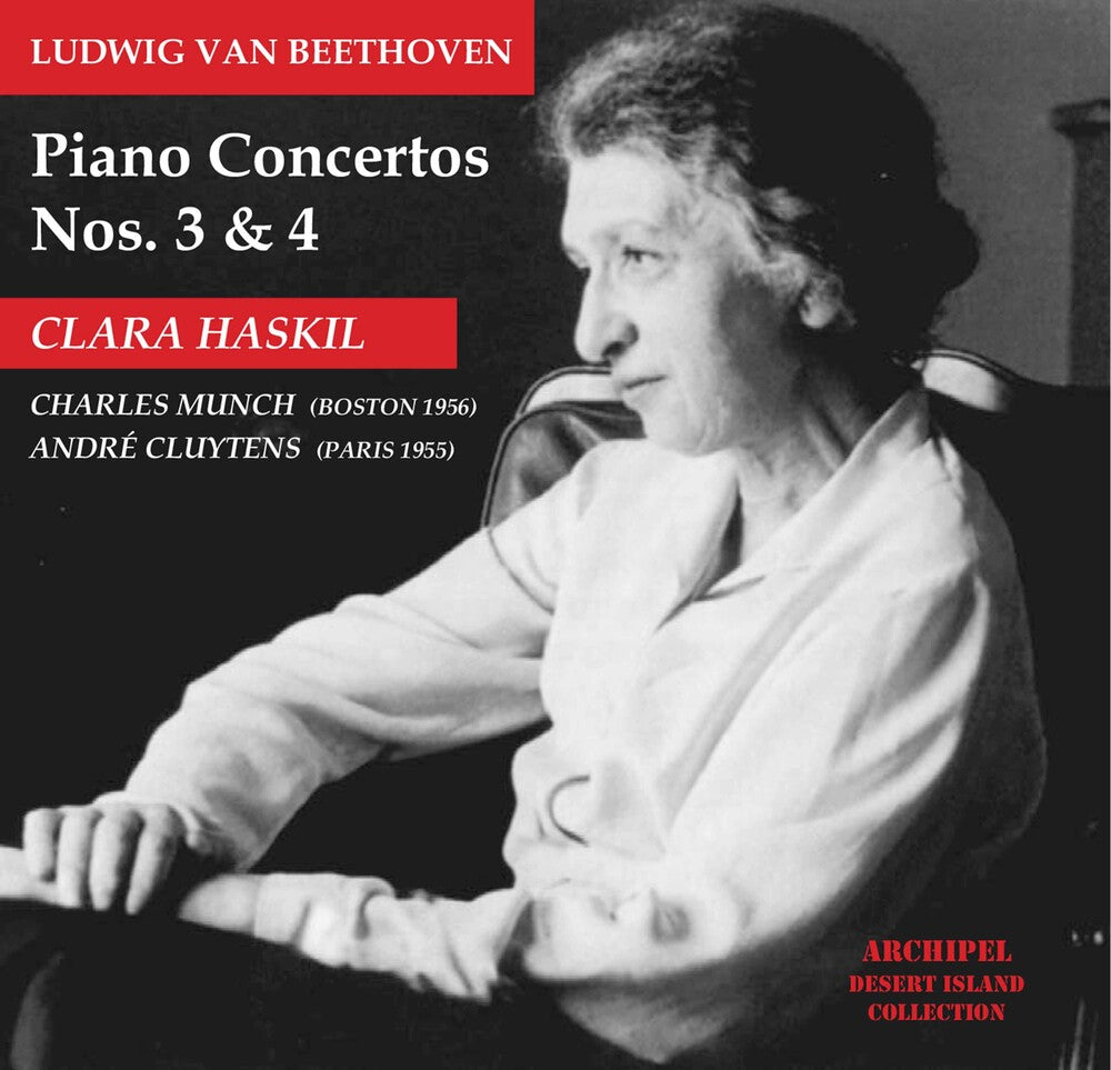 Beethoven / Haskil / Bso / Munch - Piano Concertos 3 & 4 Music CD