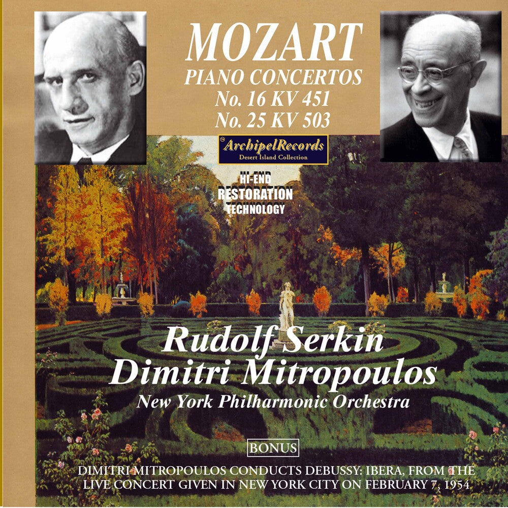 Mozart / Mitropolous - Klavierkonzerte 16 & 25 [CD]