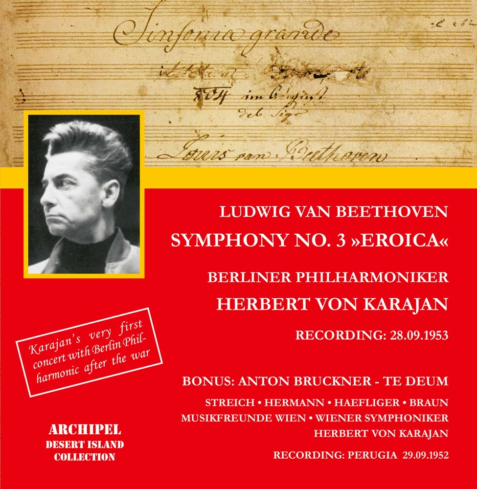 Beethoven / Karajan - Sinfonie 3 / Berliner Phil Music CD