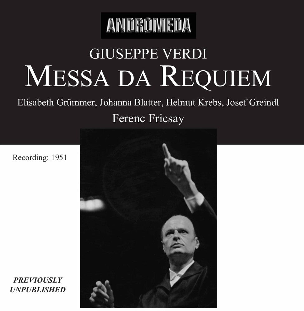Verdi / Fricsay / Grummer / Blatter - Messa Da Requiem (Berlin 27.01) [2 CD]