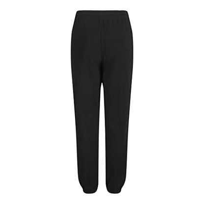 Under Armour Boys' Fleece Joggers, Adjustable Drawstring & Cuffed Ankles, Carbon Black, 6