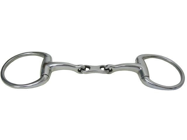 AJ Tack French Link Curved Eggbutt Snaffle Bit