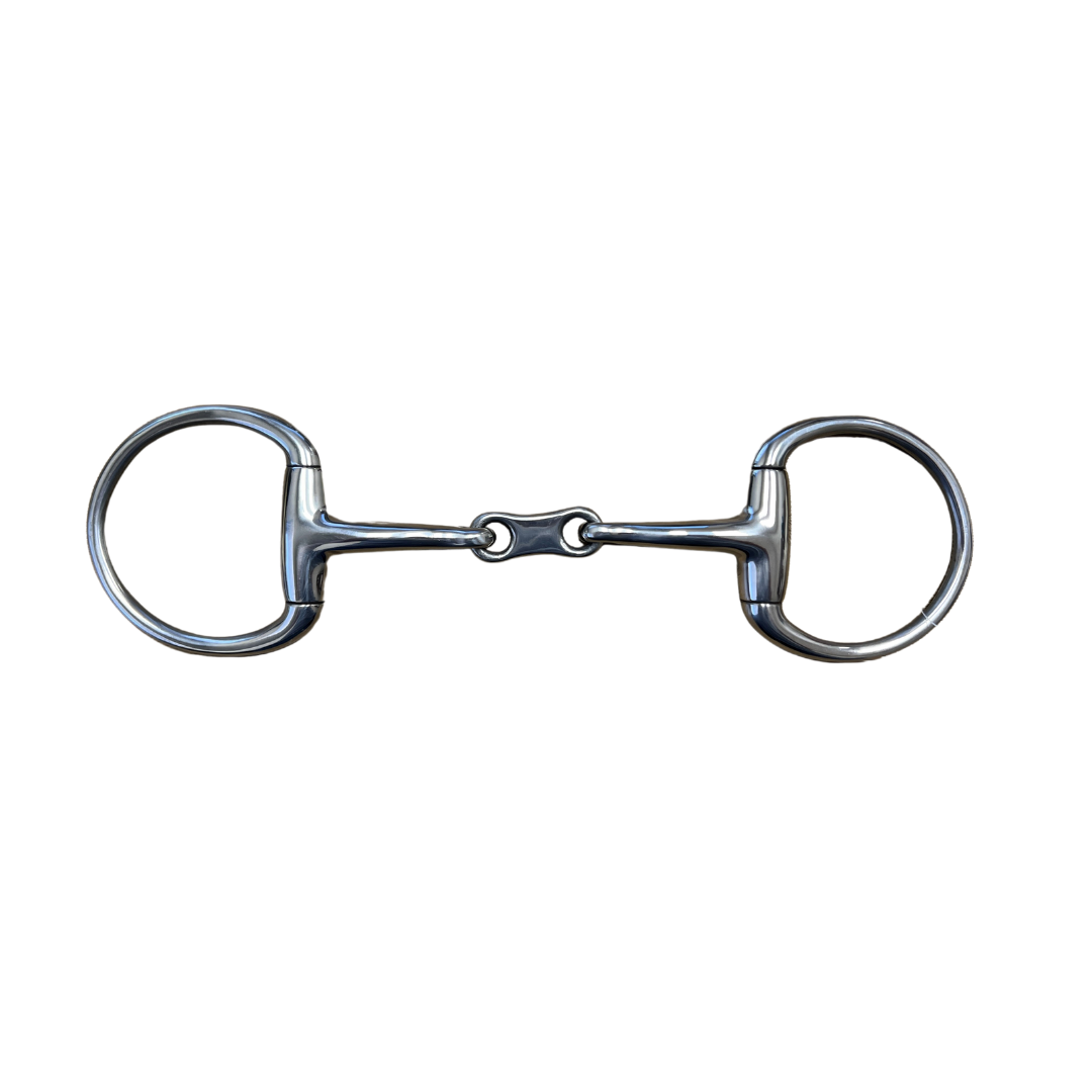 AJ Tack French Link Curved Eggbutt Snaffle Bit