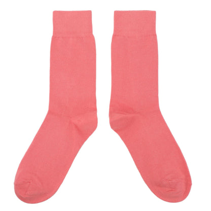 Coral Reef Solid Color Men's Dress Socks